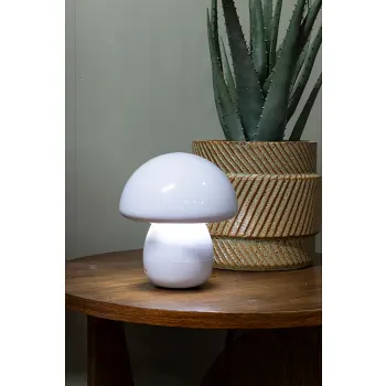 Bordslampa svamp blå.