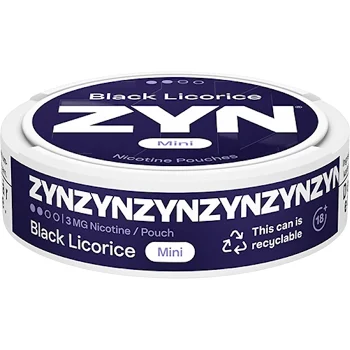 ZYN Black Licorice Mini S2 8 Gram.