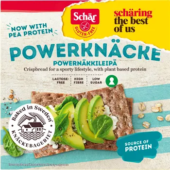 Powerknäcke glutenfri 225g Schär.