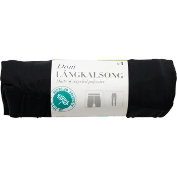 Långkalsong dam M svart mywear.