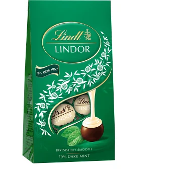 Choklad Lindor Dark Mint 137g Lindt.