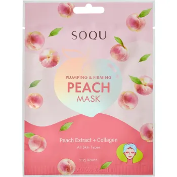 Ansiktsmask Peach Sheet Mask 1-p SOQU.