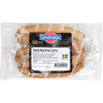 Wienerkorv 300g Lindvalls chark.