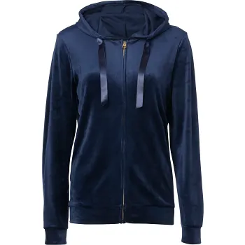 Velourjacka M mörkblå mywear.