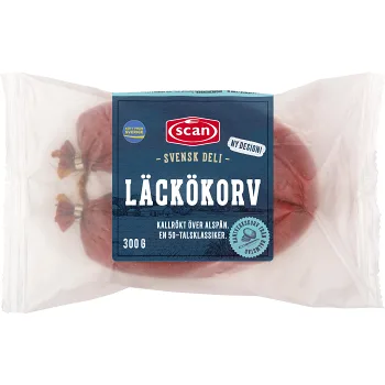 Läckökorv Kallrökt 70% Kötthalt 300g Scan.