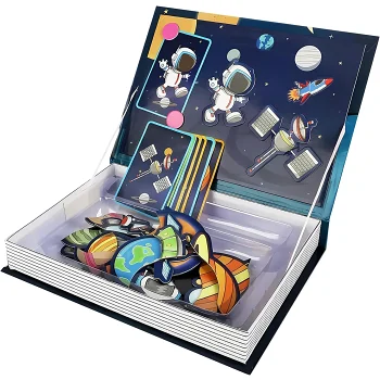 Magnetbok Space World.