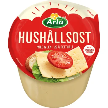 Hushållsost mild 26% ca 2,2kg Arla.