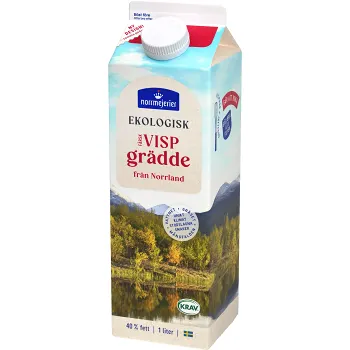 Vispgrädden Ekologisk 40% 1000ml Norrmejerier.