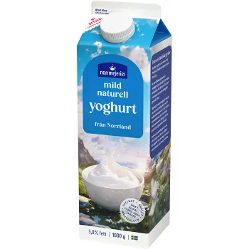 Yoghurt Naturell Mild 3% 1000g Norrmejerier.