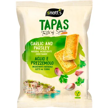Brödsnacks Garlic &amp; Parsley 120g Snatt’s.