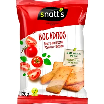 Brödsnacks Tomato &amp; Oregano 120g Snatt’s.