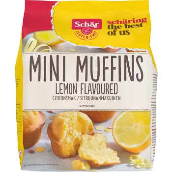 Mini Muffins citronsmak glutenfri 185g Schär.
