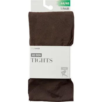 Strumpbyxa 40D Shiny mörkbrun 44/46 mywear.