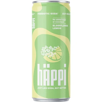 Dryck Kolsyrad Fläder&amp;citronsmak Med Prebiotika 330ml hÄppi.