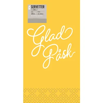 Servett 20cm Glad Påsk 15-p ICA.