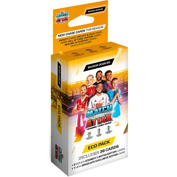 Fotbollskort Champions League Eco pack 25/26  Topps Match Attax.
