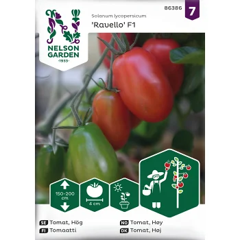 Tomat, Hög, Ravello F1 Nelson Garden.