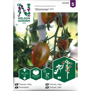 Tomat, Hög, Shimmer F1 Nelson Garden.