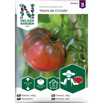 Tomat, Hög, Noire de Crimée Nelson Garden.