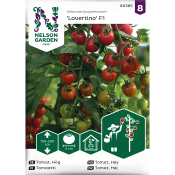 Tomat, Hög, Lovertino F1 Nelson Garden.