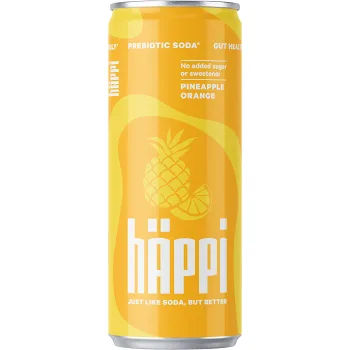 Läsk Prebiotic Soda Pineapple Orange 330ml häppi.