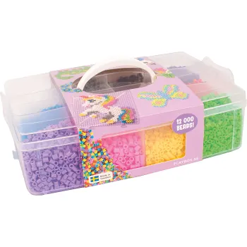 Rörpärlor med förvaringsbox 12000st Playbox.