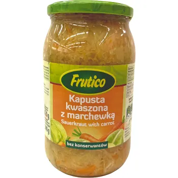 Surkål Med Morötter 500g Frutico.