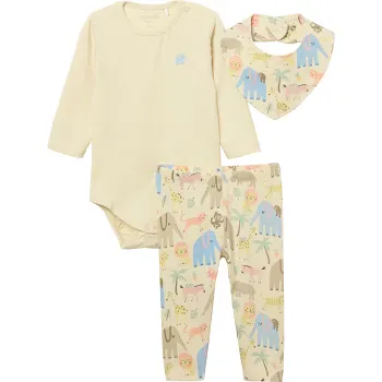 Babyset 3p djur strl 68 mywear.