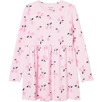 Ribklänning ljusrosa 98/104 mywear.