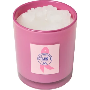 Fylld ljuslykta Rosa Bandet ICA.