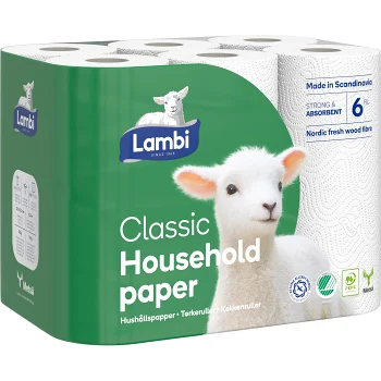 Hushållspapper Classic 6-p Lambi.