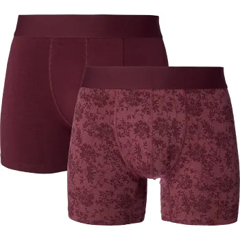 Boxer Bo 2p vinröd/blom S mywear.