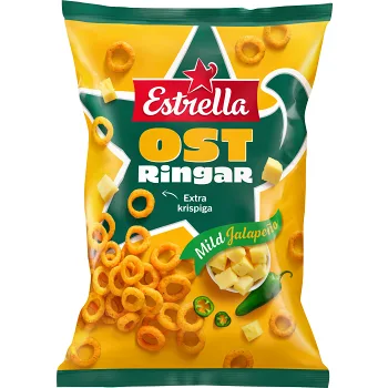 Ostringar Mild Jalapeño 200g Estrella.