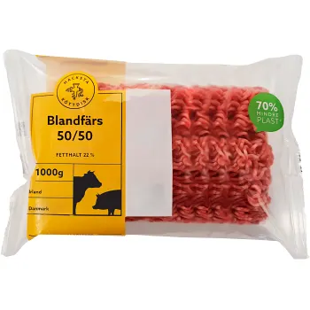 Blandfärs Färsk 50/50 1kg Hacksta Köttdisk.