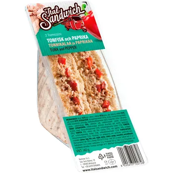 Sandwich Tonfisk &amp; paprika 140g Italsandwich.