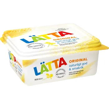 Margarin Original växtbaserat 39% 600g Lätta.