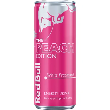 Energidryck White Peach Edition 25cl Red Bull.