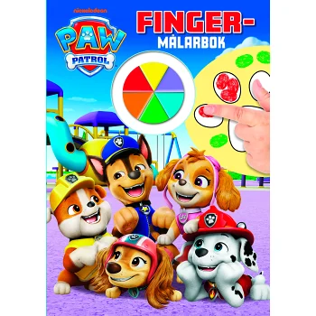 Måla med fingerfärg - Paw Patrol.