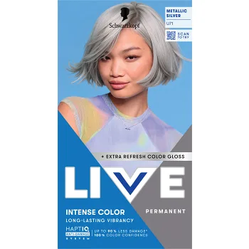 Hårfärg U71 Metallic Silver 1-p Schwarzkopf Live.