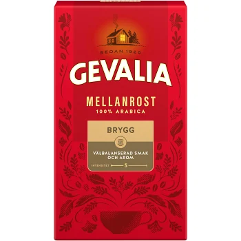Bryggkaffe Mellanrost 450g Gevalia.
