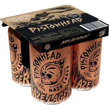 Öl ljus lager Öl Haze Lager A.fri 4x33cl Brutal Brewing.