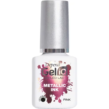 Nagellack Gel iQ Metallic Ink Pink 1-p Depend.