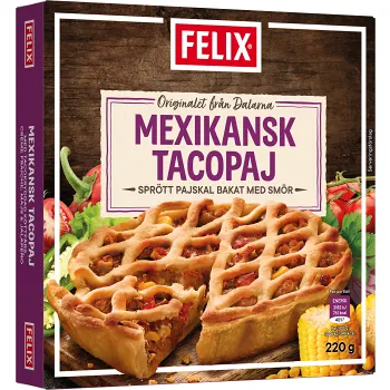 Mexikansk tacopaj Fryst 220g Felix.