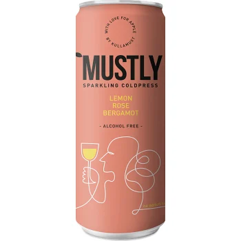 Kolsyrad Äpplemust Lemon Rose 33cl Mustly.