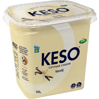 Cottage Cheese Vanilj 500g KESO®.