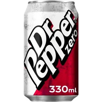 Läsk Zero 330ml Dr Pepper.
