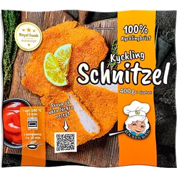 Kycklingschnitzel Fryst 400g Royal Foods.