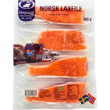 Laxfilé Norsk Fryst 400g Matgard.