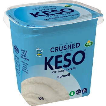 Cottage Cheese Naturell crushed 4,3% 500g KESO®.