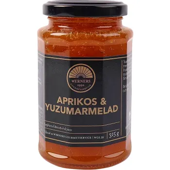 Aprikos &amp; Yuzumarmelad 315g Werners Gourmetservice.